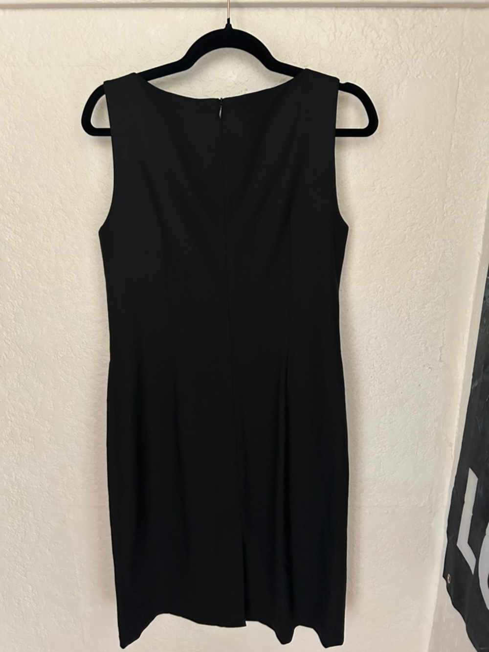 Theory Black Sleeveless Midi Sheath Dress - Picture 3 of 3